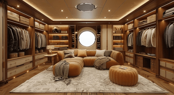 Cozy Small Living Room with Bookshelf and Garden View