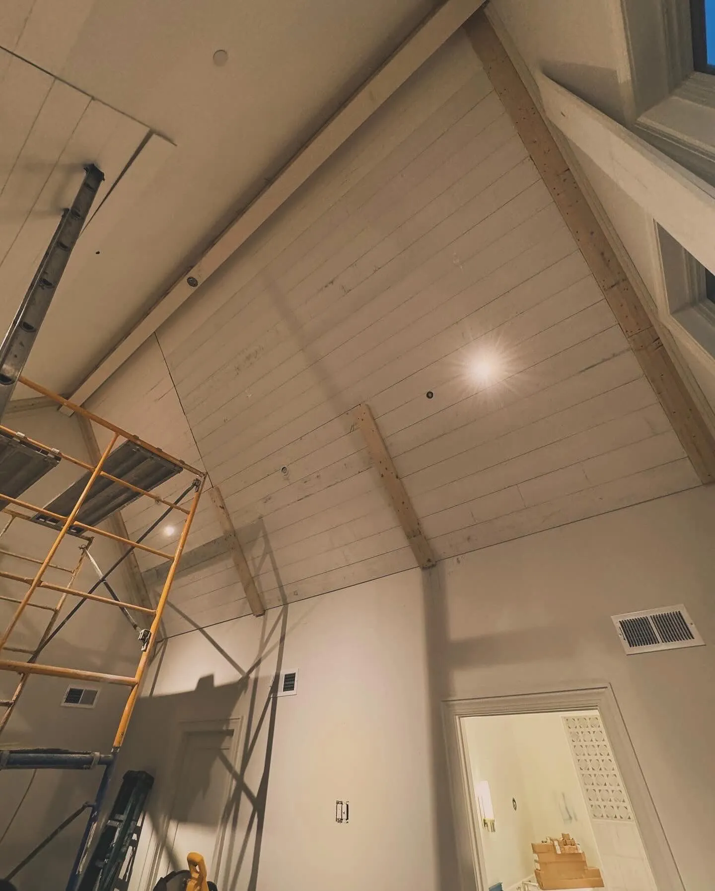 Shiplap ceiling